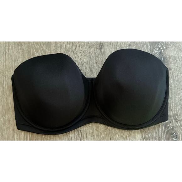 Wacoal 38H Smooth Mulitway Convertible Black Strapless Bra - Picture 1 of 7